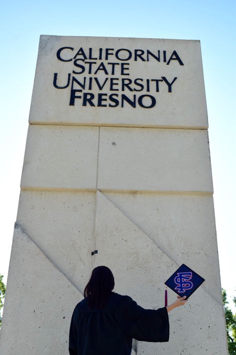 Fresno State Aesthetic, Future Collage, Grad 2023, Grad Pic, Graduation Pics, College Graduation Pictures, Fresno State, Graduation Cap Designs, Cap Designs