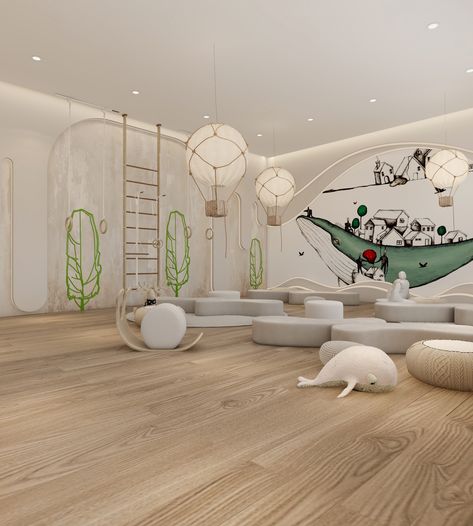 Children's entertainment center ‹‹kids area›› :: Behance Creative Kids Rooms, Room Work, V Ray, Kids Area, Prop Design, Environmental Graphics, Architecture Visualization, Window Design, Sound Design