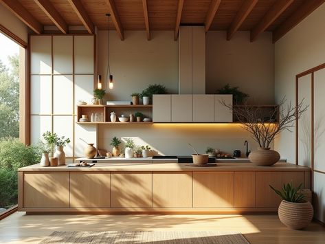 14+ Japanese Minimalist Kitchen with Shoji Screens Ideas - Dear Adam Smith