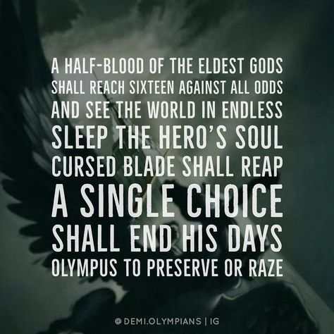 #percyjackson #prophecy Pjo Prophecies, Percy Jackson Prophecies, Percy Jackson Prophecy, Demigod Diaries, Percy Jackson Annabeth Chase, The Last Olympian, Percy Jackson Wallpaper, Percy Jackson Head Canon, Percy Jackson Quotes