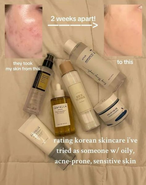 Skincare Products For Acne Marks, Barrier Repair Skin Care, Acne Scar Skin Care, Korean Skin Care Secrets, Clear Your Skin, Acne Prone Skin Care, Skincare For Oily Skin, Oily Skin Care Routine, Basic Skin Care Routine