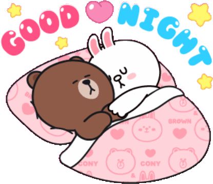 Goodnight Gif, Cutie Cat-chan, Calin Gif, Good Night Babe, Good Night For Him, Good Night Love Pictures, Brown And Cony, Hugs And Kisses Quotes, Cony Brown