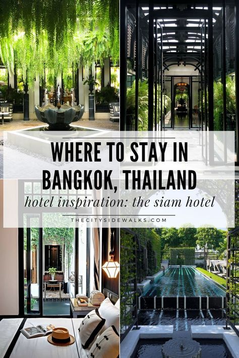 The Siam Hotel Bangkok, Best Hotels In Bangkok, Bangkok Thailand Hotel, Where To Stay In Bangkok, Siam Hotel Bangkok, The Siam Hotel, Bangkok Hotels, Bangkok Trip, Hotel Secrets