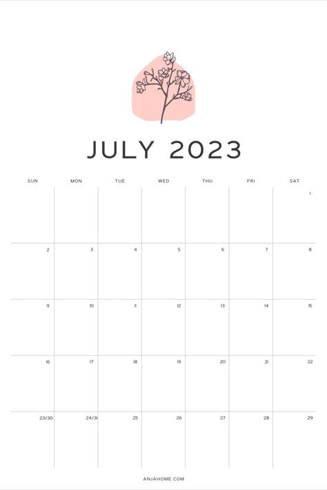 july calendar 2023 pink minimal flower doodles July 2023 Calendar Printable, 2023 Calendar Printable Free, Simple Flower Doodles, 2023 Bullet Journal, July Calendar, Bullet Journal Planner, Monthly Planner Template, 2023 Calendar, School Planner