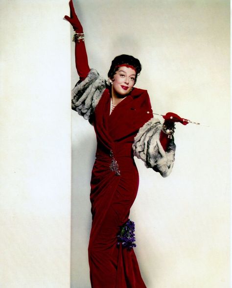 Rosalind Russell as Auntie Mame (1958) Orry Kelly, Auntie Mame, Rosalind Russell, Girl Truths, Tony Award, Hooray For Hollywood, Cary Grant, Baby Cowboy, Movie Costumes