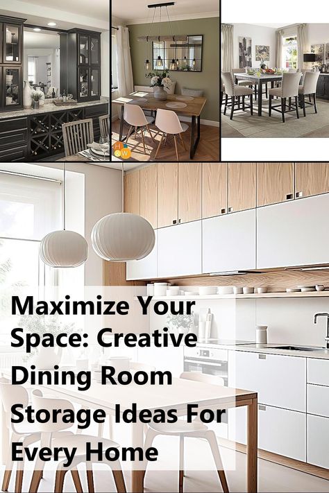 Transform your dining area with innovative dining room storage solutions that enhance both style and functionality. Discover creative ideas to declutter and organize your space, from stylish cabinets to multifunctional furniture. Whether you have a small nook or a spacious room, these tips will help you maximize every inch while keeping your dining essentials within reach. Elevate your home’s aesthetic with smart storage that suits your lifestyle. Dining Room Storage Ideas, Creative Dining Room, Room Storage Ideas, Dining Essentials, Stylish Dining Room, Elegant Dining Room, Dining Room Storage, Organize Declutter, Multifunctional Furniture