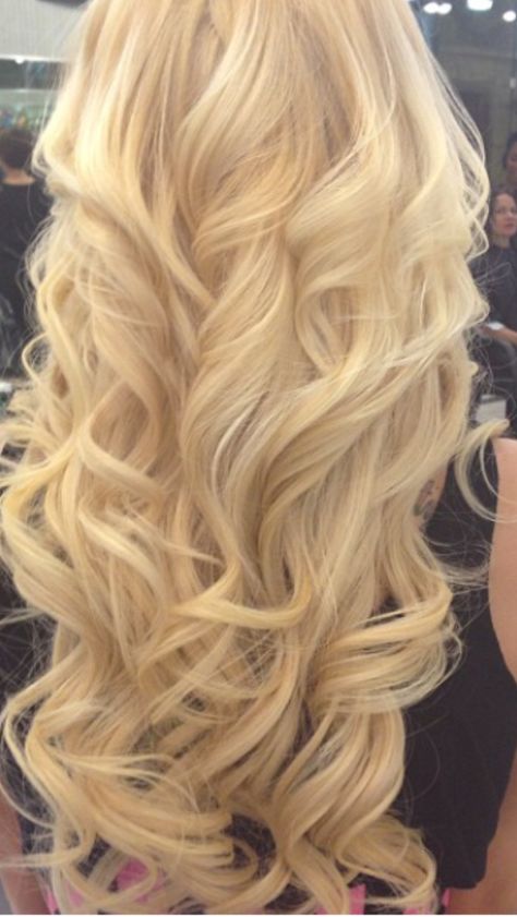 Butter light pale blonde hairl curls girl long Curled Blonde Hair Long, Curled Blonde Hairstyles, Curled Long Blonde Hair, Long Pale Blonde Hair, Beautiful Long Blonde Hair, Blonde Curled Hair Prom, Long Blonde Thick Hair, Light Blonde Wavy Hair, Long Blonde Curls Natural