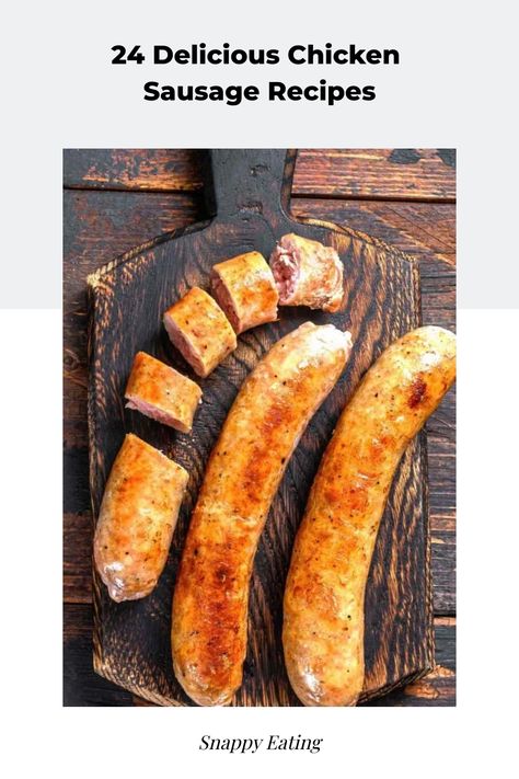 [object Object] Chicken Polish Sausage Recipes, Recipes Using Link Sausage, Recipes For Chicken Sausage, Chicken Apple Gouda Sausage Recipes, Chicken Sausage Link Recipes, Recipes With Chicken Sausage, Chicken Sausage Dinner Ideas, Ground Chicken Sausage, Hearty Pasta Recipes