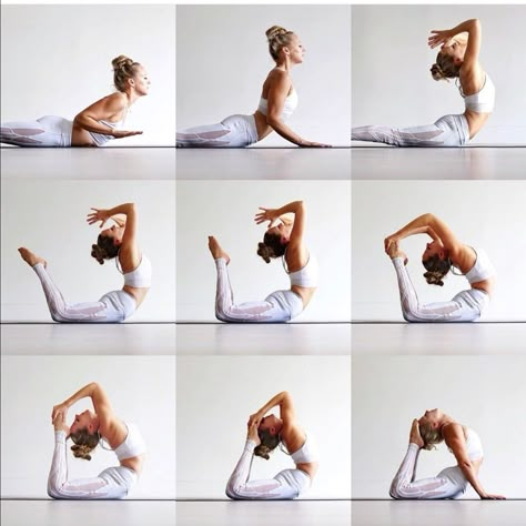 Yoga Bedtime, Yoga Poses Chart, Yoga Tree Pose, Yoga Sleep, Yoga Movement, Yoga Poses Advanced, Yoga Tutorial, Dance Photography Poses, Cobra Pose