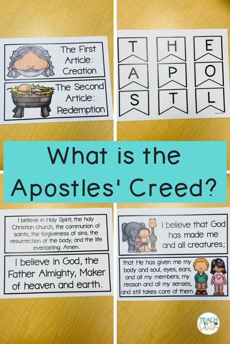 what-is-the-apostles'-creed Apostles Creed, The Apostles, How To Teach Kids, Bulletin Board Ideas, Bible Lessons For Kids, Sunday School Lessons, Middle School Student, Teacher Tools, School Lessons