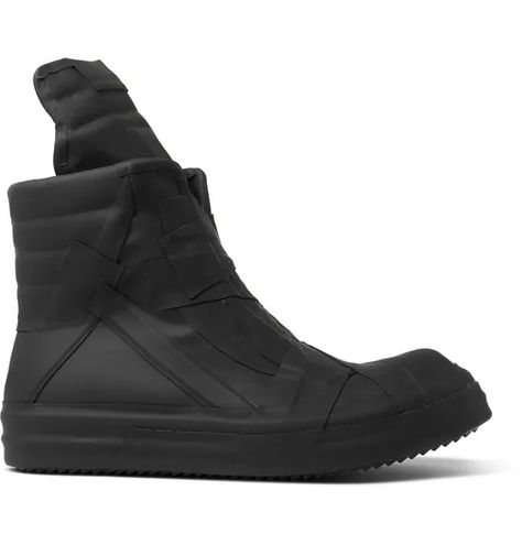 Rick Owens | MR PORTER Rick Owens Geobasket, Mens Style, Athletic Fashion, Mr Porter, Wedge Sneaker, Rick Owens, Fashion Advice, All Black Sneakers, Fashion News