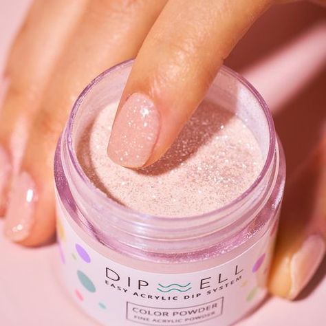 Dipwell Powder Colors, Clean Glitter Nails, Glitter Dip Powder Nails, Powder Dipped Nails, Dipwell Nails, Nails Dipping Powder, Formal Inspiration, Hair Dues, Diy Nails Easy