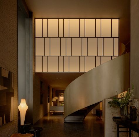 Nomad New York, Resort Interior Design, Interior Design New York, Nomad Hotel, Resort Interior, New York Architecture, Moody Interiors, Piero Lissoni, Curved Staircase