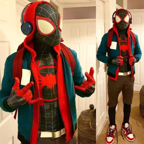 Spiderman Family, Miles Morales Costume, Spiderman Halloween Costume, Marvel Halloween, Spider Man Halloween, Spiderman Outfit, Miles Spiderman, Spiderman Suits, Spiderman Costume