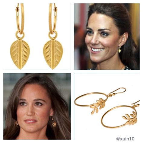 Kate and Pippa middleton earrings Kate And Pippa Middleton, Kate Middleton Earrings, Kate And Pippa, Pippa Middleton, Royal Jewelry, Kate Middleton, Cambridge, Hoop Earrings, Drop Earrings