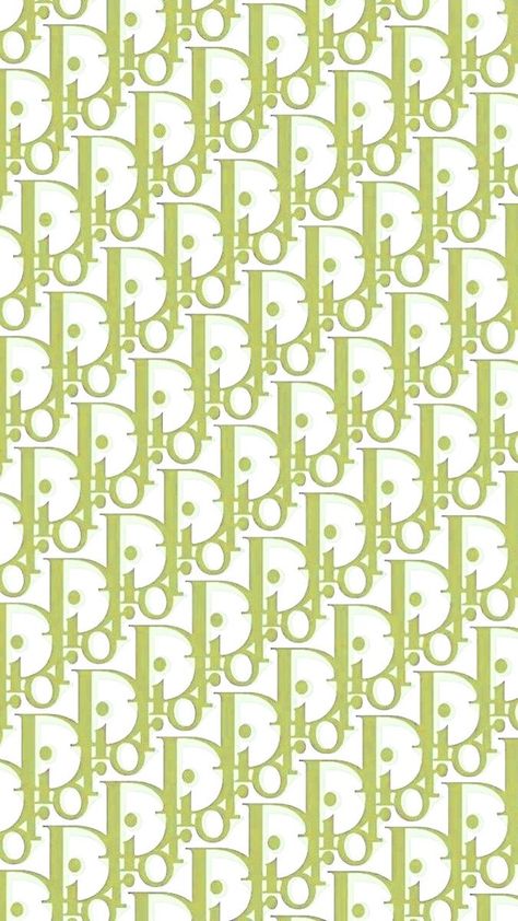 Green Dior Wallpaper, Dior Wallpaper, Dior Green, Monogram Wallpaper, Bedroom Wall Collage, Iconic Wallpaper, Pretty Backgrounds, Picture Collage Wall, Iphone Wallpaper Tumblr Aesthetic