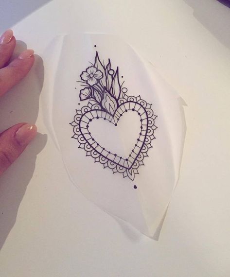 Mexican Heritage Tattoos, Sleeve Sketch, Sacred Heart Tattoos, Cup Tattoo, Heart Tattoos, Inspiration Tattoos, Heart Tattoo Designs, Mermaid Tattoos, Tattoo Sketch