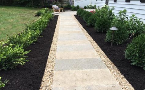 Top 70 Best Walkway Ideas - Unique Outdoor Pathway Designs Gravel Border, Garden Improvement, Lime Stone, Backyard Walkway, Walkway Landscaping, Walkway Design, Outdoor Walkway, Decorating House, Walkways Paths