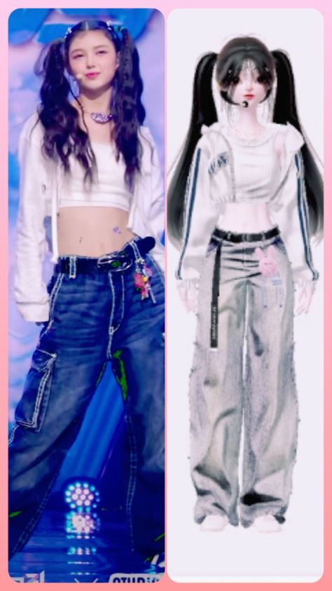 Hype boy outfit Danielle Hype Boy Outfits, Hype Boy New Jeans, New Jeans Hype Boy, Zepeto Ideas, Your Girl, Concert Outfit, Jean Outfits, Boy Outfits, Girl Group