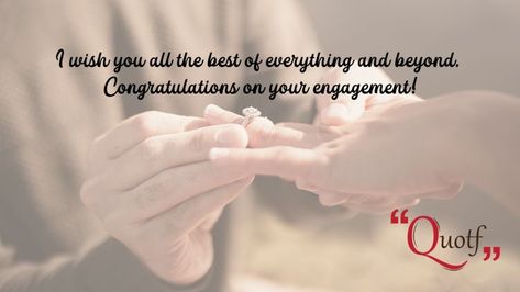 #Quotf #quote #engagement #quotes #QOTD #engagementring #engagementrings #bestquotes #engagement💍 #engagementphotos #engagementquotes #happyengagement #engagementwish #weddinginspiration #engagementphotos #wedding #engagementwishes #quoteoftheday #quotesdaily #todayquotes #quotesandsayings #quoteofday #dailyquotes #QuotesForYou #quotestags #quotestagram #instagood #quotesofinstagram #quotesgram #instathoughts Engagement Wishes For Sister, Congratulations Quotes, Engagement Wishes, Engagement Congratulations, Congratulations On Your Engagement, Wishes For Sister, All The Best, Good Things, Quotes