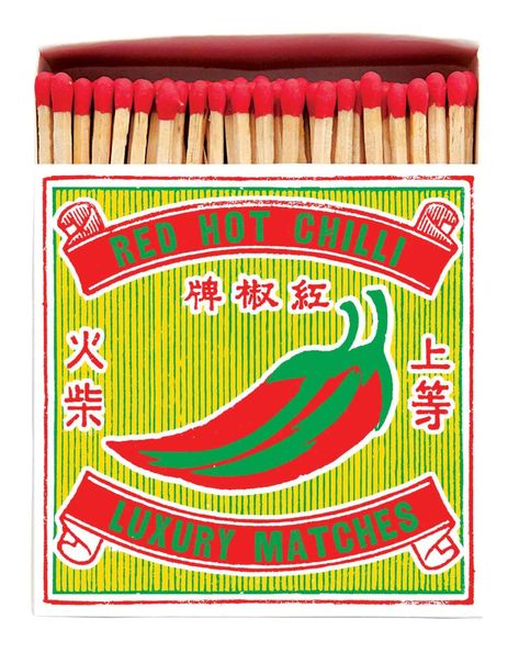 Square matchboxes | Archivist Gallery Safety Matches, Chilli Pepper, Chinese Characters, Planter Pots Indoor, Fireplace Decor, Letterpress Printing, Chicago Cubs Logo, Red Hot, Sheet Of Paper