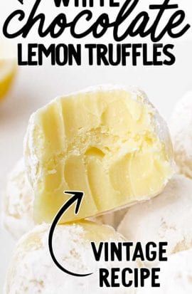 Lemon Chocolate Truffles, White Chocolate Praline, Old Fashion Lemon Truffles, White Chocolate Lemon Truffles Recipe, Chocolate And Lemon Desserts, Lemon Truffles Easy, Old Fashioned Lemon Truffles, White Chocolate Lemon Cake, Lemon Truffles Recipe