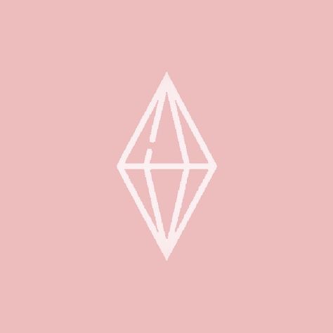 Pastel Pink Icons:), Pink Widget, Diamond Gemstone, App Icon, The Sims, Pastel Pink, Sims 4, Diamonds, Gems