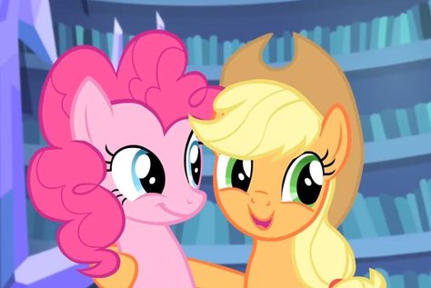 Applejack And Pinkie Pie, Apple Jack And Pinkie Pie, Pinkie Pie And Applejack, Tiktok Slideshow, Mlp Icons, Apple Jack, Anna Banana, Comfort Characters, Pinkie Pie