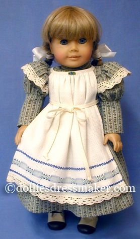 Kirsten ~ American Girl Doll Kirsten American Girl, Kirsten American Girl Doll, Pioneer Clothing, Dress With Apron, Ideas For Clothes, Girls Clothes Patterns, Bathing Costumes, American Girl Doll Patterns, American Girl Doll Clothes Patterns