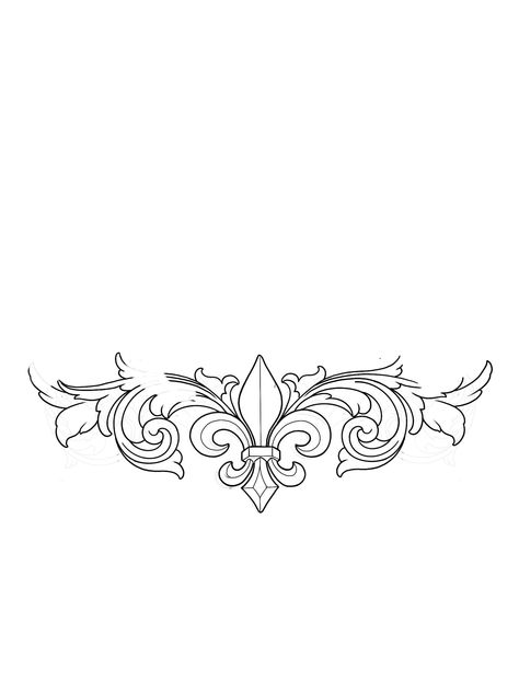 Filagry Tattoo Design, Small Filigree Tattoo, Filagree Design Tattoo, Filigree Neck Tattoo, Kanote Design, Baroque Tattoo Design, Tattoo Borders, Filigree Drawing, Filigree Tattoo Designs