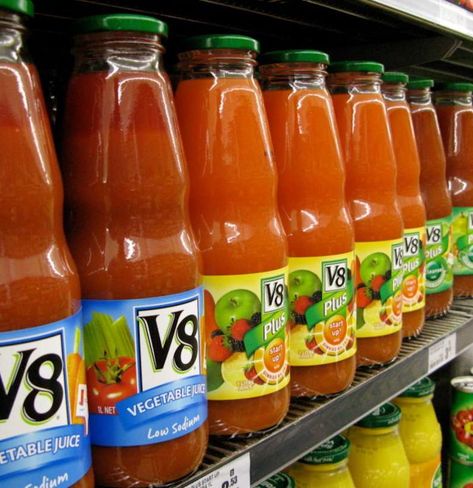 Homemade V8 Juice, V8 Juice, Campbell Soup Company, Veggie Juice, New Zealand Food, Breakfast Food List, Healthy Snacks For Diabetics, Daily Vitamins, Vegetable Juice