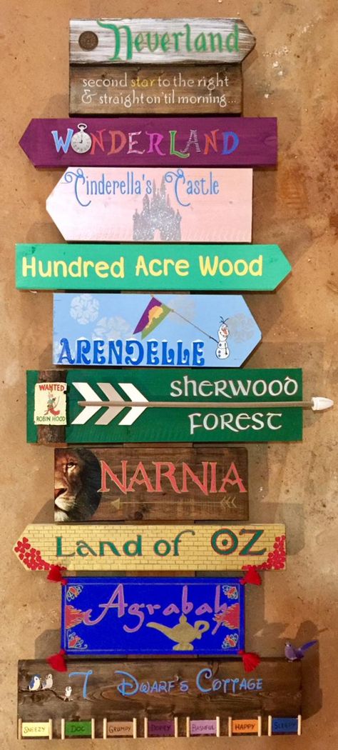 Fantasy Fictional Fairytale Literary Destinations Directional | Etsy Princess Bride Movie Night, Movie Night Party Ideas, Night Party Ideas, Princess Bride Movie, Rock Projects, Disney Classroom, Fairytale Party, The Princess Bride, Driftwood Beach