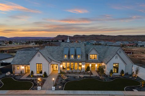 Build by RL Wyman Design + Create; Architecture by Creative Dimensions St George Parade Of Homes, Utah Parade Of Homes, Utah Style, Ranch Homes, Stone Landscaping, Contemporary House Exterior, West Home, Dream Mansion, St George Utah