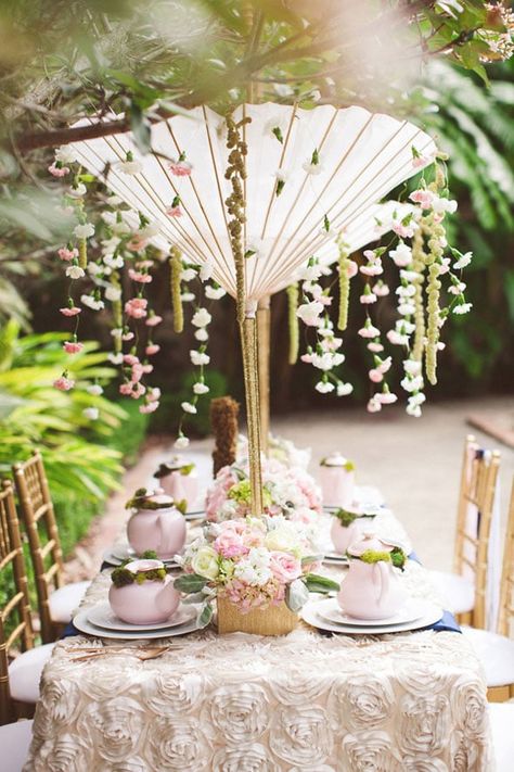 Garden Party Theme Wedding, French Bridal Showers, Bridal Shower Photography, Deco Pastel, Shower Photography, Garden Party Theme, Garden Bridal Showers, Wedding Table Designs, Japanese Wedding