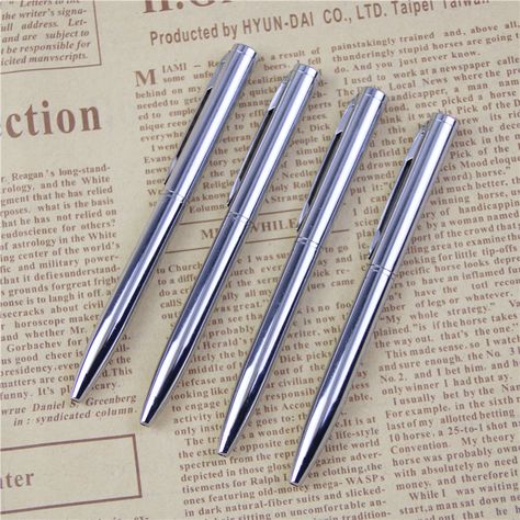 1pcs/lot Mini Metal Ballpoint Pen Rotating Pocket-size Pen Portable Ball Point Pen Small Oil Pen Exquisite Brief Free Shipping Gucci Products, School Pens, Binding Supplies, Oil Pen, Pen Accessories, Metal Pen, Small Pen, Pencil Writing, Pointed Pen