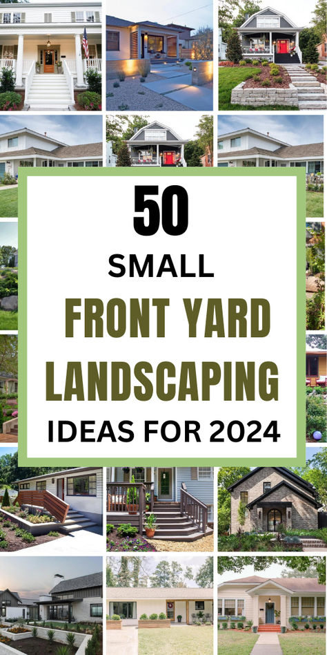 Transform your outdoor space with these small front yard landscaping ideas!  Discover creative ways to maximize curb appeal with easy and stylish plants, modern decor, and simple designs.   Perfect for enhancing the aesthetic of small spaces, explore budget-friendly options and unique layouts with rocks that suit your home.   Click to see more and follow us for endless small front yard landscaping inspiration and ideas! Front Of House Landscaping Simple, Small Front Yard Hardscape Ideas, Landscaping For Small Front Yards, Yard Landscaping Front Of House, Entryway Landscaping Ideas Front Entry, Inexpensive Front Yard Landscaping, Foundation Planting Ideas Front Yards, Landscape Ideas Small Front Yard, Small Landscape Ideas Front Yard