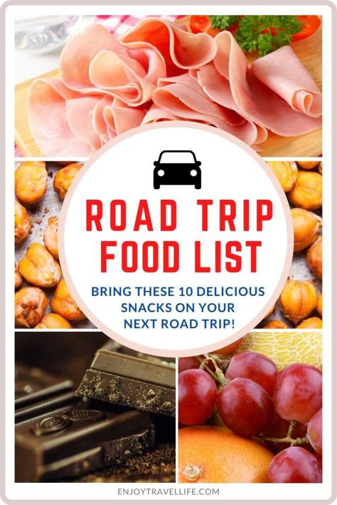 Food To Bring On A Road Trip, Healthy Trip Snacks, Foods To Take On A Road Trip, Day Trip Food Ideas, Vacation Snacks For Adults, Healthy Snacks Road Trip, Foods To Pack For Road Trip, Food To Bring On Vacation, Snacks To Take On A Road Trip