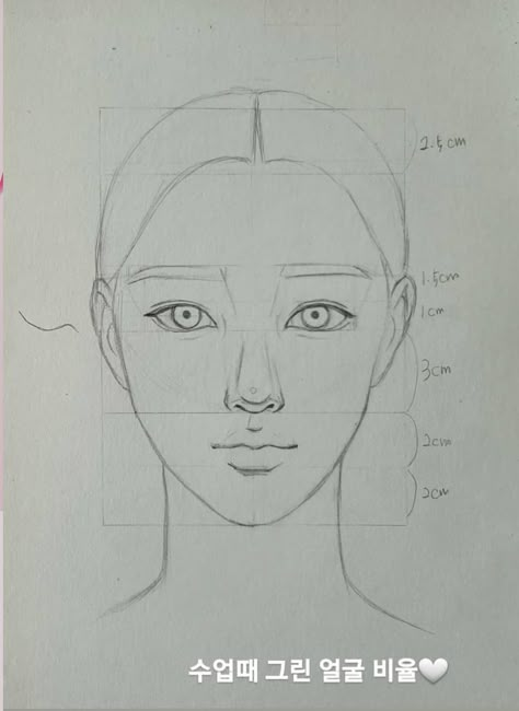 Potrait Sketching Basic, Simple Face Drawing Outline, Easy Potraits Idea Drawing, Face Toturial, Face Easy Sketch, Face Drawing Steps, Face Outline Drawing Sketch, Front Face Sketch, Face Sketches Simple