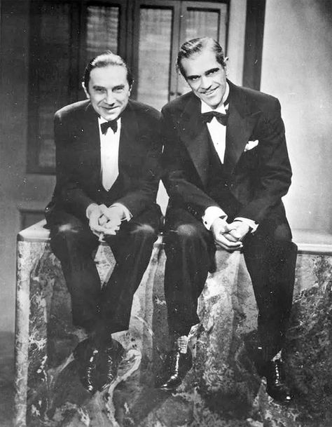 Bela Lugosi & Boris Karloff White Zombie, Boris Karloff, Bela Lugosi, Don Draper, Famous Monsters, Joseph Morgan, Classic Horror Movies, Horror Icons, Universal Monsters