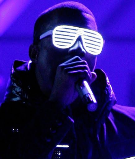 Kanye West glasses Kanye Purple Aesthetic, Kanye West Glasses, Alien Music, Shutter Shades, 2000s Party, Anime Rapper, Hip Hop Artwork, Portrait Lighting, Chur