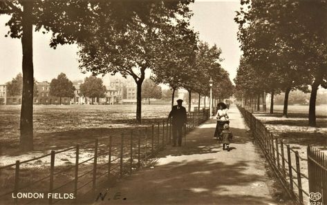 https://flic.kr/p/2jAqTee | London Fields near Hackney # 01221 by EAS for D.Kingston, London Fields. POSTCARD 1912 Kingston London, Victorian History, Historical London, London Fields, East End London, Hackney London, London Dreams, London History, Old London