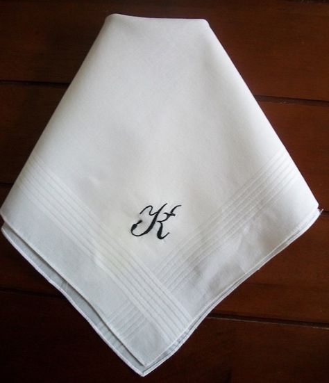 Monogrammed Handkerchiefs, Personalized Handkerchiefs, Mens Monogram, Monogram Hearts, Monogrammed Linens, Couples Monogram, Wedding Hankies, Handkerchief Men, Embroidered Handkerchief