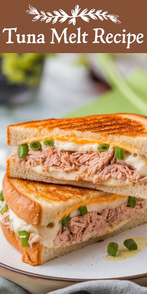 Classic Tuna Melt Sandwich. This crispy, cheesy tuna melt is a timeless favorite! Simple ingredients, big flavor – the perfect go-to meal when you're craving something hearty and satisfying. Classic Tuna Melt, Tuna Melt Sandwich, Tuna Melt Recipe, Crispy Bread, Melt Recipe, Tuna Melt, Tuna Sandwich, Tuna Melts, Gooey Cheese