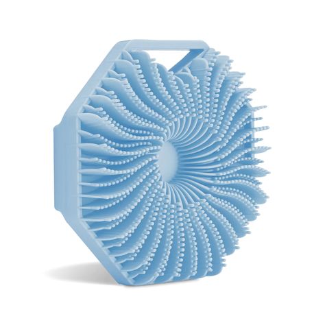 The Sud Scrub body scrubber is made with 100% antimicrobial silicone that's infused with silver to prevent odor-causing bacteria, mold, and mildew from growing on its surface. Silicone Body Scrubber, Shower Scrubber, Body Scrubber, Porous Materials, Shower Routine, Bath Brushes, Gentle Exfoliator, Body Exfoliator, Body Brushing