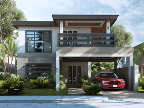 Modern House Philippines, House Philippines, Small House Design Philippines, Philippines House, Philippines House Design, Philippine Houses, Two Story House Design, 2 Storey House Design, 2 Storey House