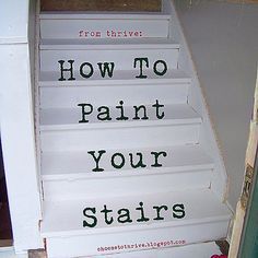 Paint Stairs Diy, Stairs Painted, Paint Stairs, Painting Stairs, Stairs Makeover Design, Diy Stairs Makeover, Redo Stairs, Stairs Diy, Stairs Makeover Ideas