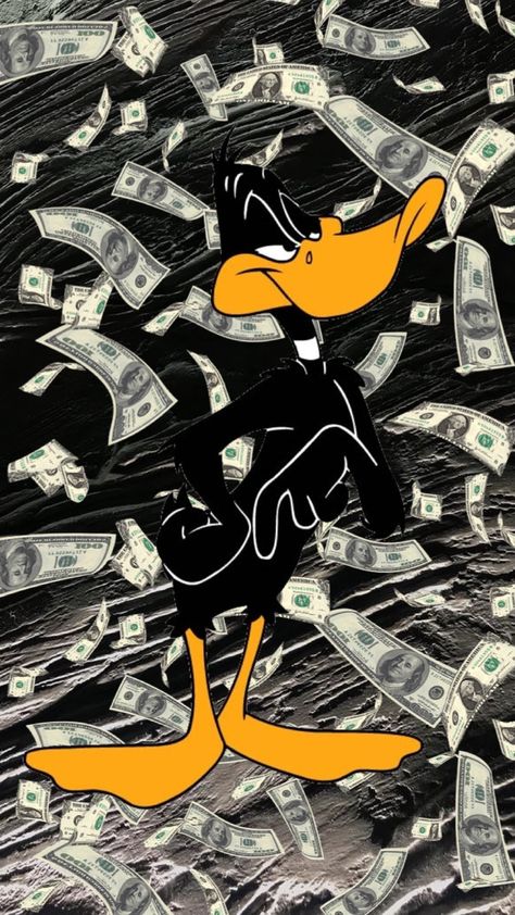 #daffi #duck Duffy Duck Wallpaper, Daphy Duck, Daffy Duck Money, Daffy Duck Wallpapers, Daffy Duck Quotes, Gang Wallpaper, Duffy Duck, Looney Tunes Wallpaper, Duck Wallpaper