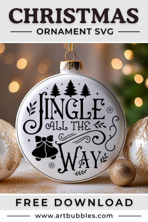 Download our Christmas SVG for personal and Commercial Use. These Christmas SVG Cut Files are available to download instantly and work with your Cricut and Silhouette. Printable Christmas Ornaments, Christmas Ornaments Svg, Cricut Christmas Ideas, Deer Ornament, Family Ornaments, Ornament Svg, Rustic Holiday, Cozy Style, Jingle All The Way