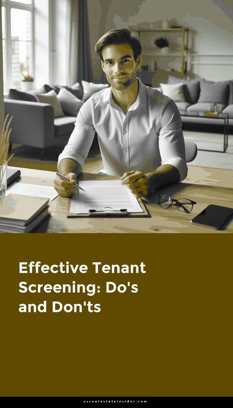 Proper tenant screening is crucial in real estate to ensure responsible and reliable tenants.



By conducting thorough screenings, landlords can minimize potential risks and maximize their investment returns.



Effective tenant screening helps landlords avoid rental payment issues, property damage, and legal complications.



The do's of tenant screening include conducting background and credit checks, verifying income and employment, and checking references.



Landlords should also consider collecting a security deposit and having a lease agreement in place.



On the other hand, the don'ts of tenant screening involve avoiding discriminatory practices and illegal questions during the screening process.



Landlords should not discriminate based on race, . . . Tenant Screening, Rental Application, Lease Agreement, The Tenant, Do's And Don'ts, Home Buying Tips, Property Development, Credit Score, Commercial Property