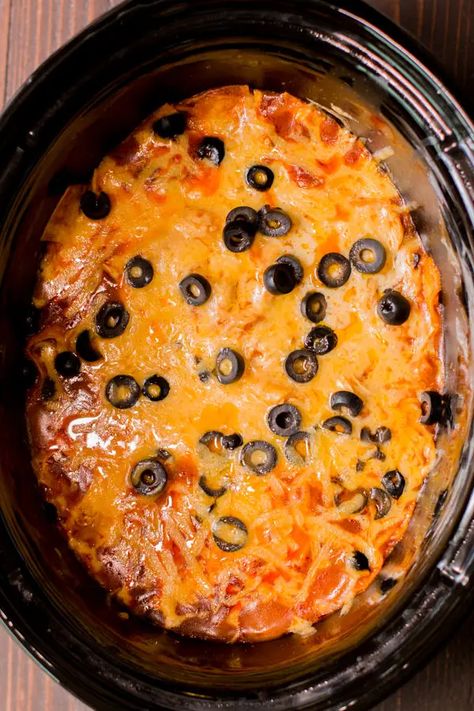 Slow Cooker Enchilada Casserole, Slow Cooker Chicken Enchilada Casserole, Quick Slow Cooker Meals, Crockpot Chicken Enchiladas, Grill Dessert, Slow Cooker Enchiladas, Casserole Chicken, The Magical Slow Cooker, Delicious Slow Cooker Recipes